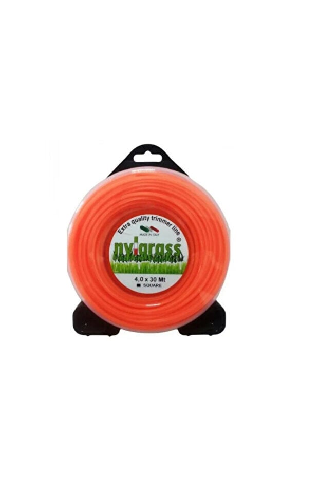 NYLGRASS Misina 4.0 mm 30 Metre Sarı 4 Köşe - Turuncu